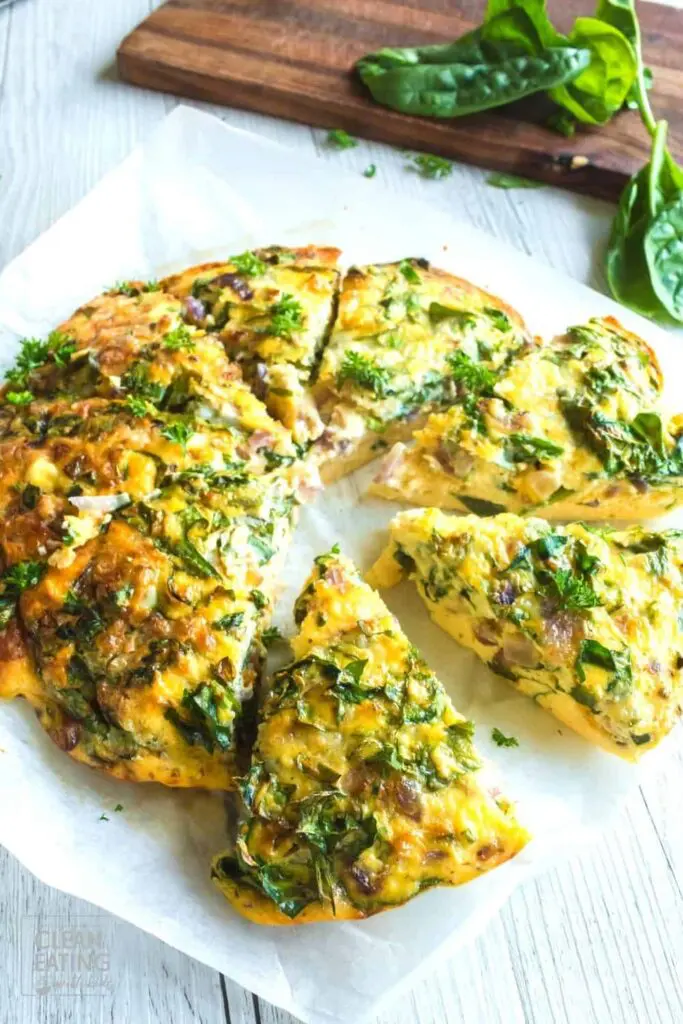 Clean Eating Crustless Spinach & Feta Quiche