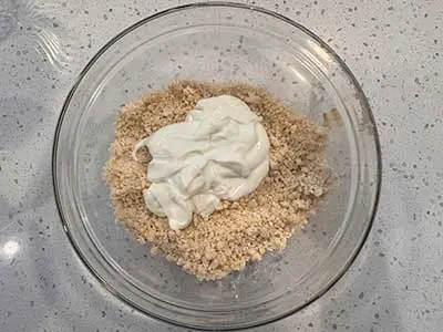 Add the ¾ cup of yogurt