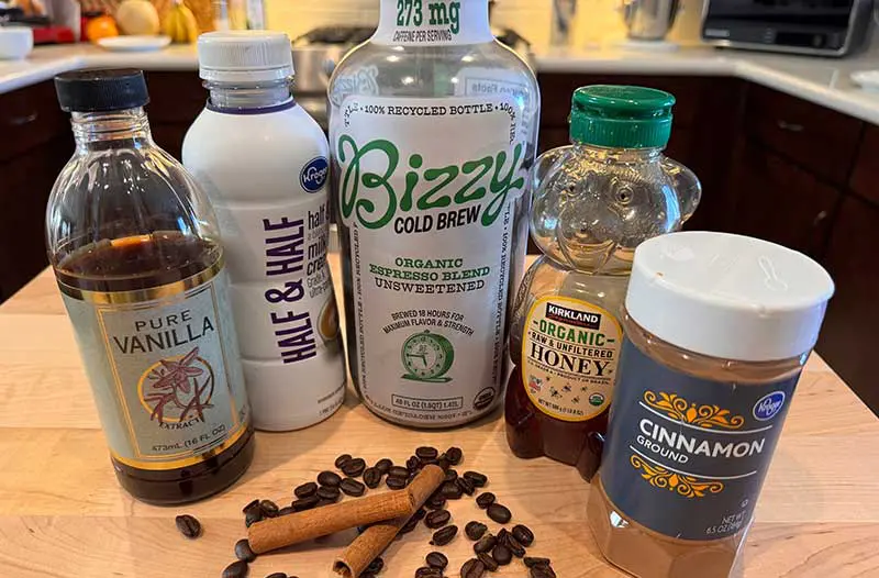 Cinnamon honey cold brew ingredients