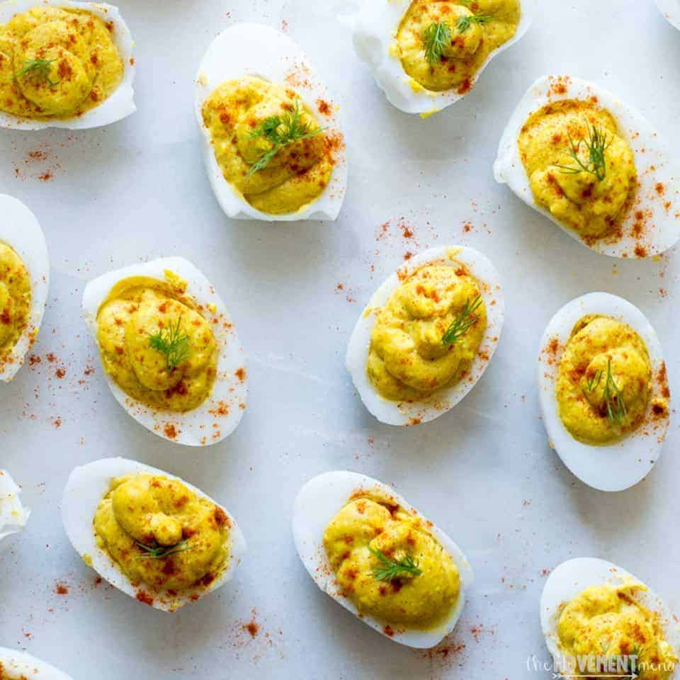 The Movement Menu - Curry-Infused Deviled Duck Eggs