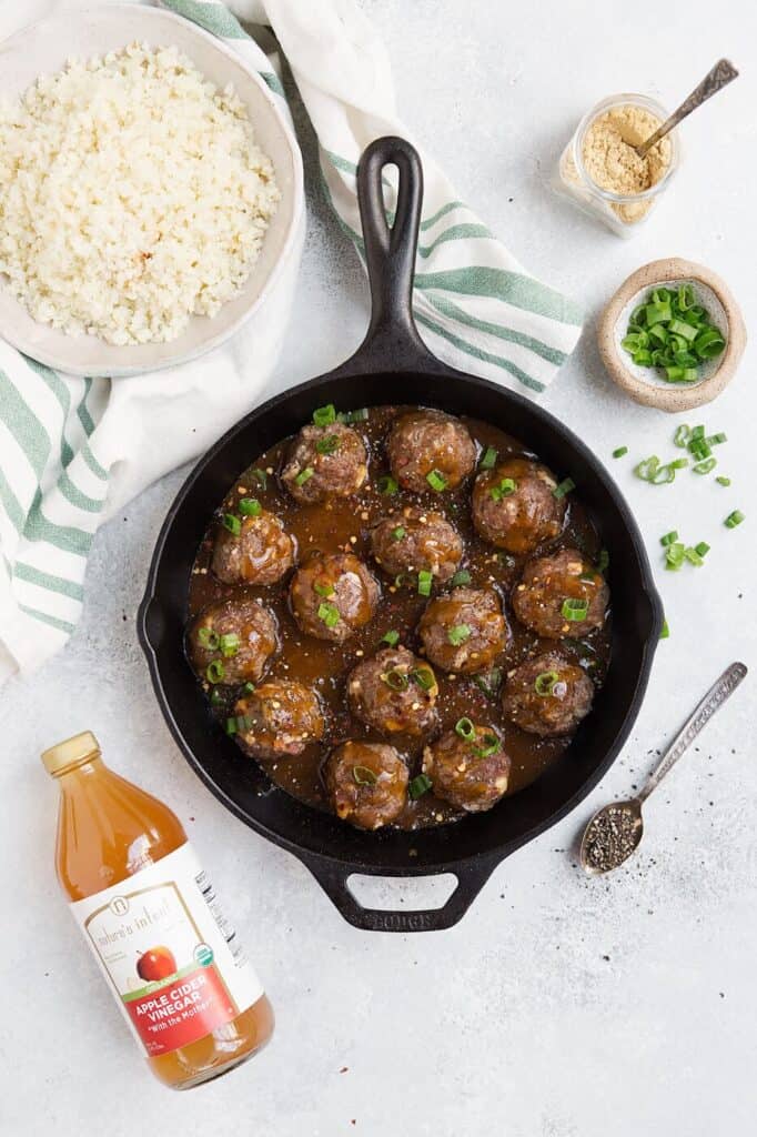 Whole30 Cauliflower Rice Meatballs The Movement Menu