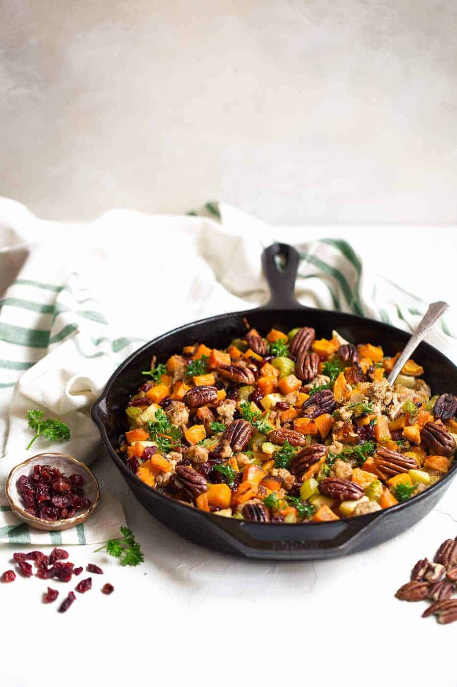 Gluten Free Stuffing with nuts and dried fruits