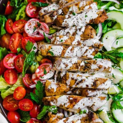 Chicken Shawarma Salad (Paleo and Whole30) - The Movement Menu