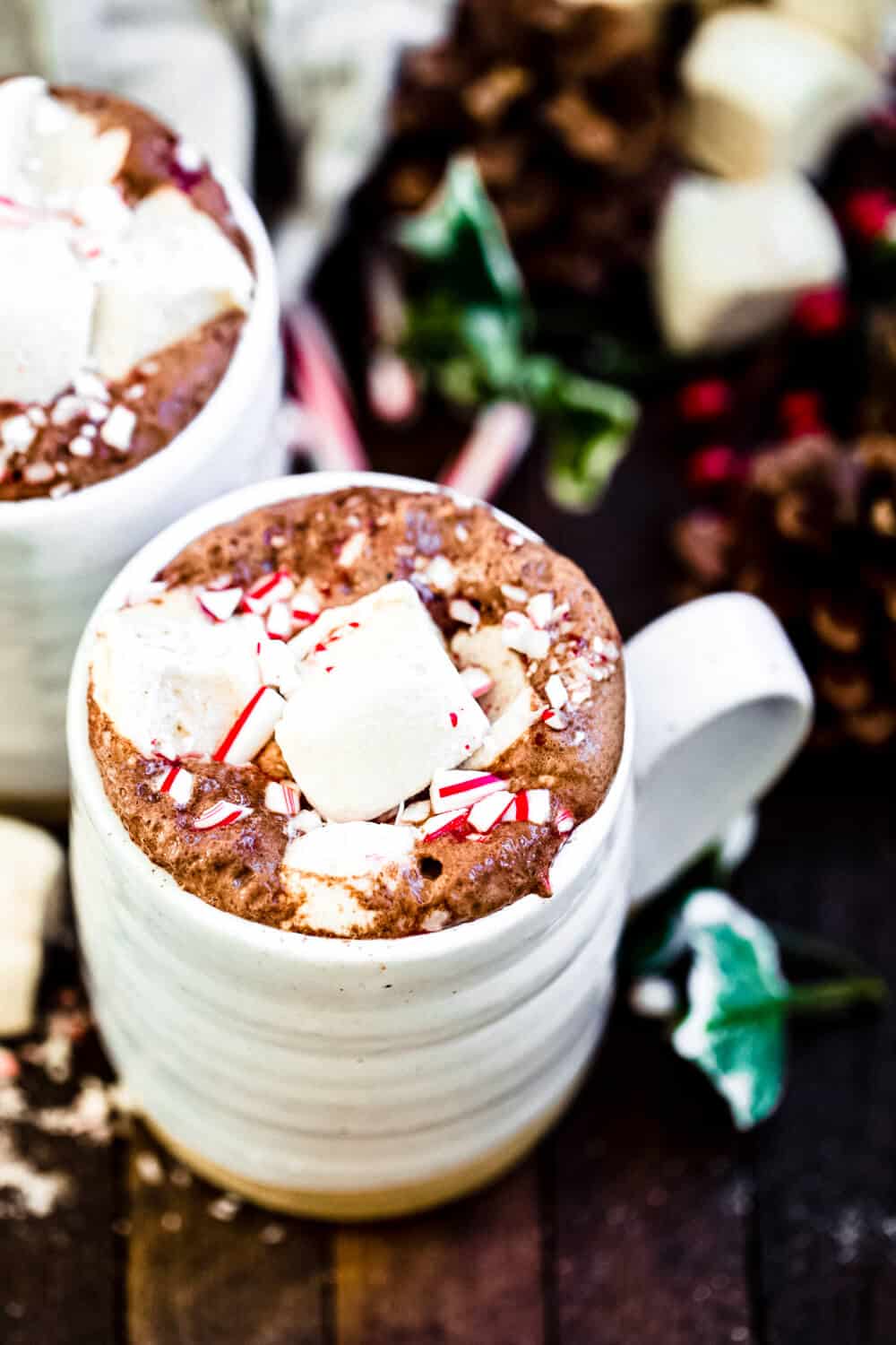 Hot chocolate with marshmallows