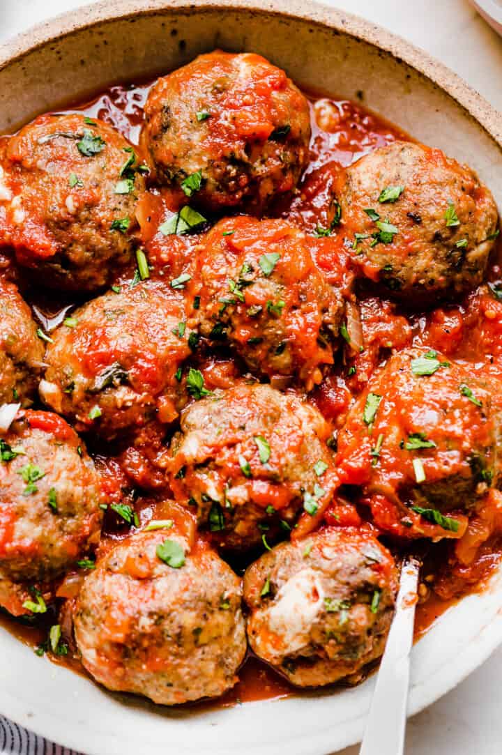 Keto Mozzarella Stuffed Meatballs The Movement Menu