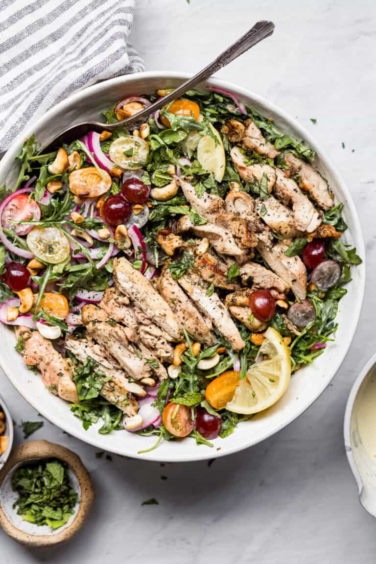 Easy Arugula Chicken Salad with Grapes The Movement Menu