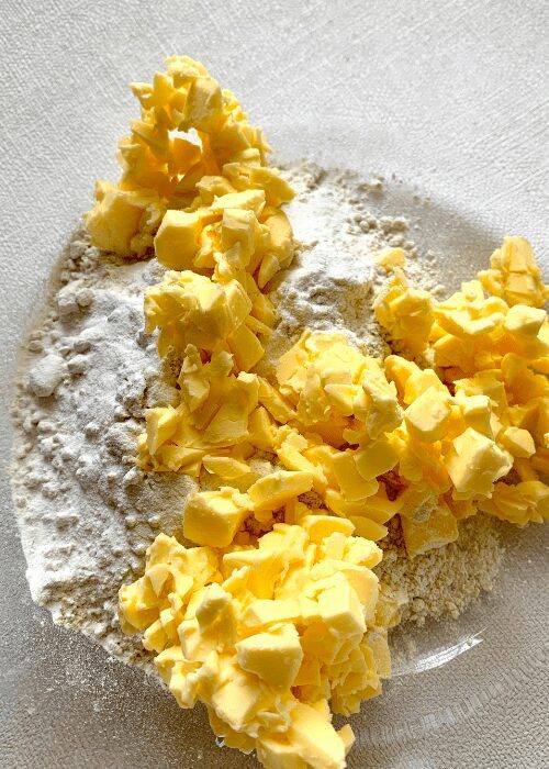 Combine butter with flour
