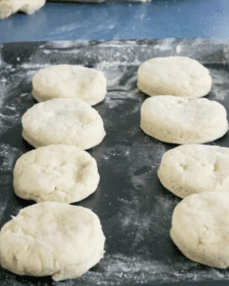 yogurt scone dough ready for the oven